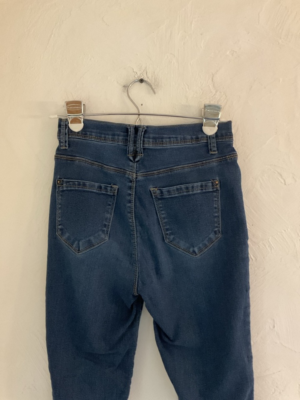 Curve Appeal Essential High Rise Skinny Jeans Size 4 Dark Wash - Picture 5 of 7